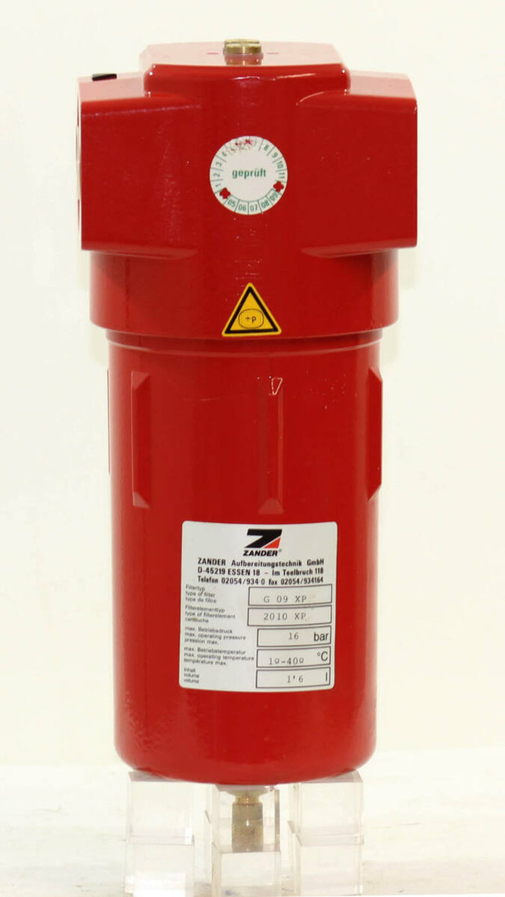 Zander G 09 XP Air Compressor Filter Equipped with Cartridge