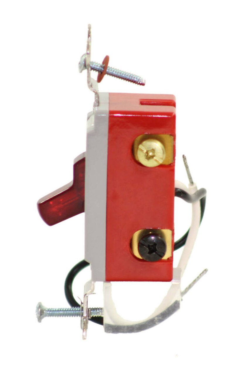 Hubbell HBL1223PL 3 Way Pilot Light Toggle Red Switch 20A 120-277VAC
