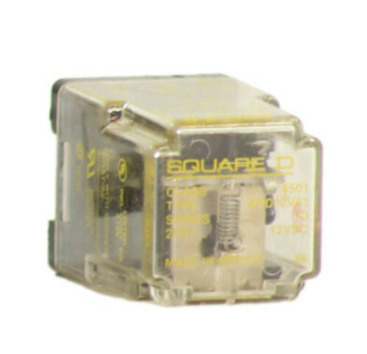 Square D NR51-52 Series D 10A 2P 8PINS 12VDC Class: 8501, Type: KPD12V51, 15734