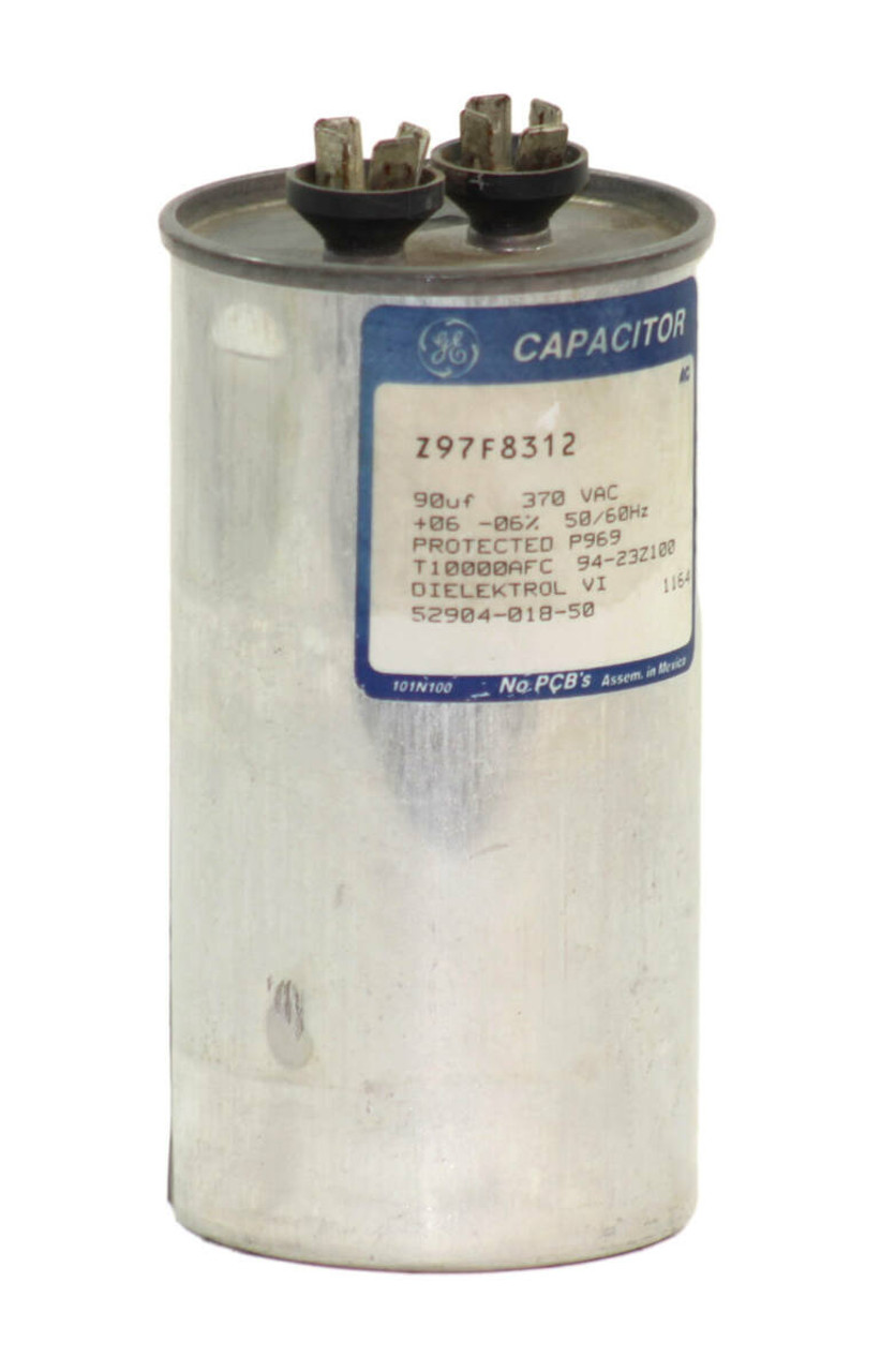 General Electric Z97F8312 Capacitor 370V 90Ã‚ÂµF 50/60Hz P969 T10000AFC 94-23Z100