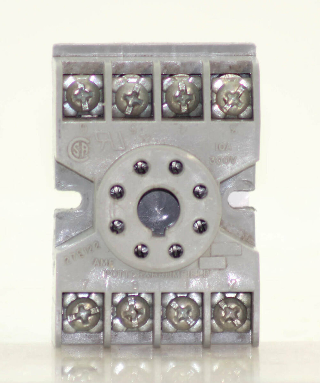 Potter and Brumfield 27E122 Relay Socket 10A 300V 8PINS