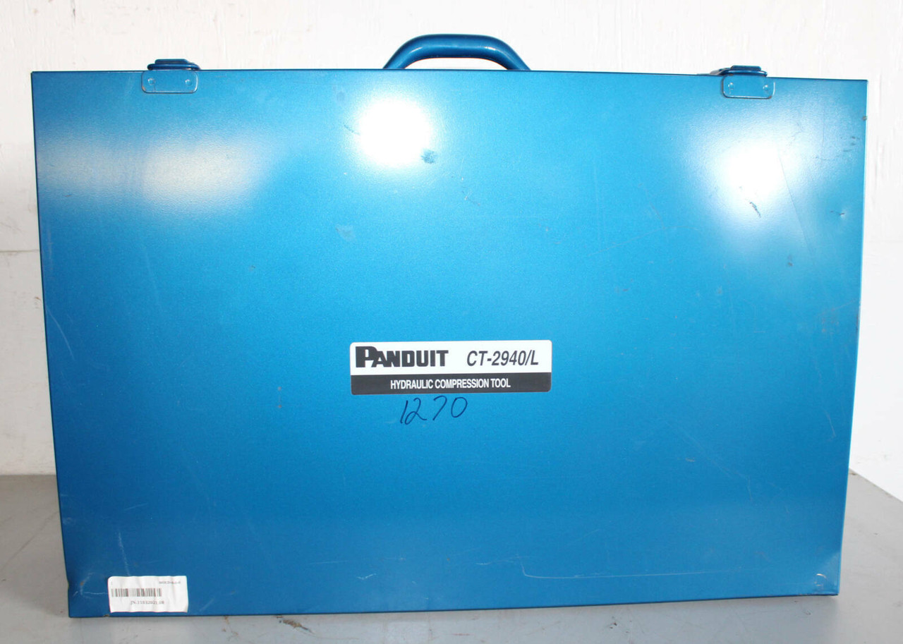 Panduit CT-2940/L Hydraulic Compression Tool Output 15 Tons Input 18.0VDC without Battery