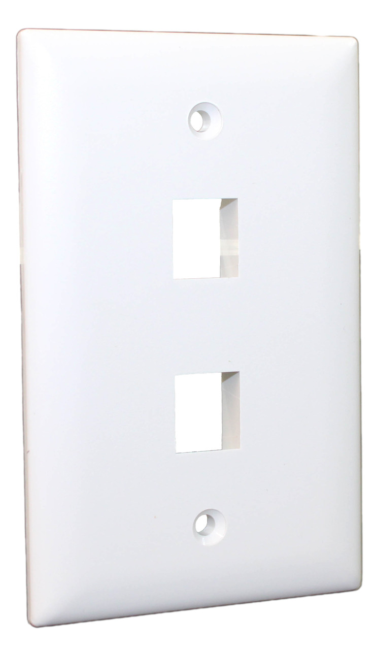 Legrand WP3402-WH 2 Port Wall Plate White
