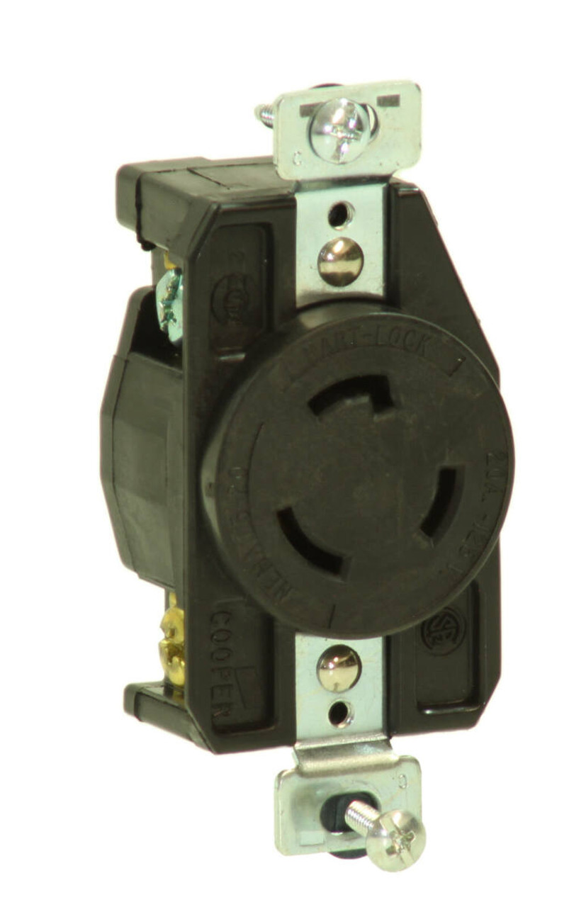 Arrow Hart AHL520R Receptacle 20A 125V 2 Pole 3 Wire NEMA L5-20 Single Locking