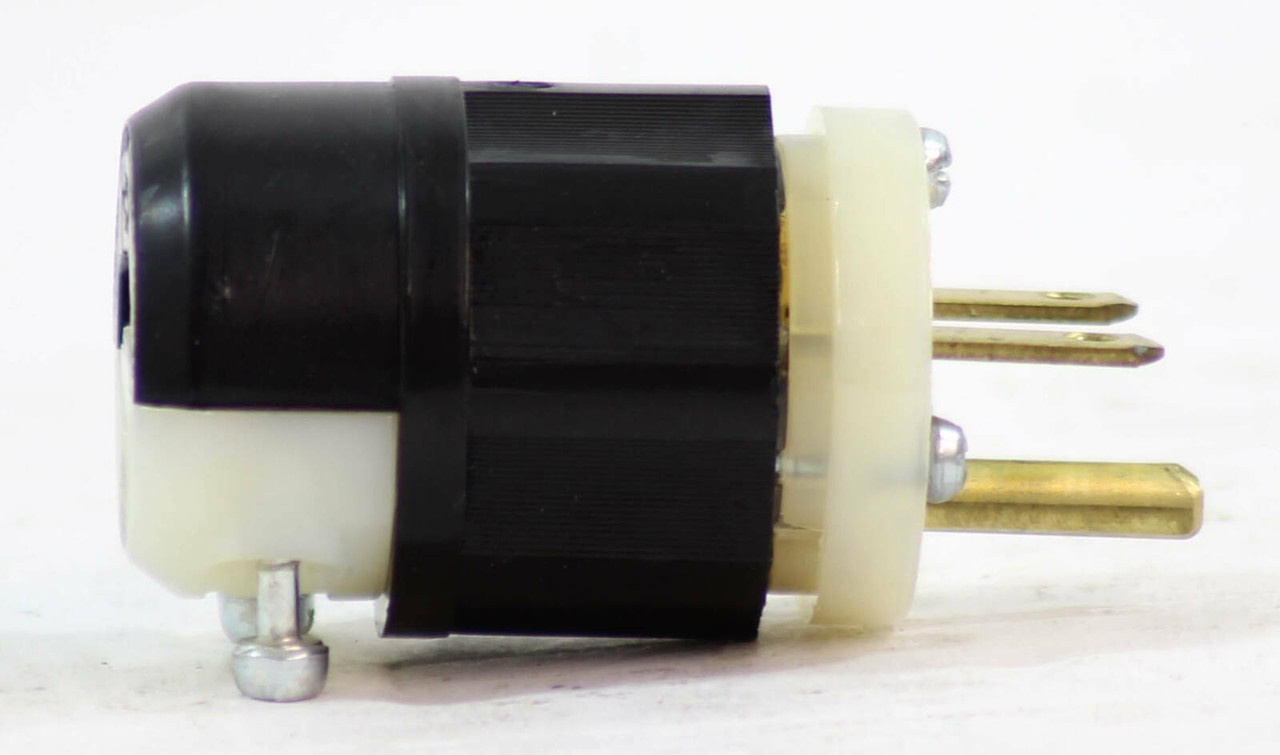 Leviton 5666-C Straight Blade Plug 15 Amp, 250 Volt, NEMA 6-15P, 2P, 3W, Plug