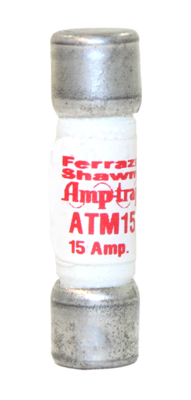 Ferraz Shawmut ATM15 Fuse 15A 600V Midget Fast-Acting