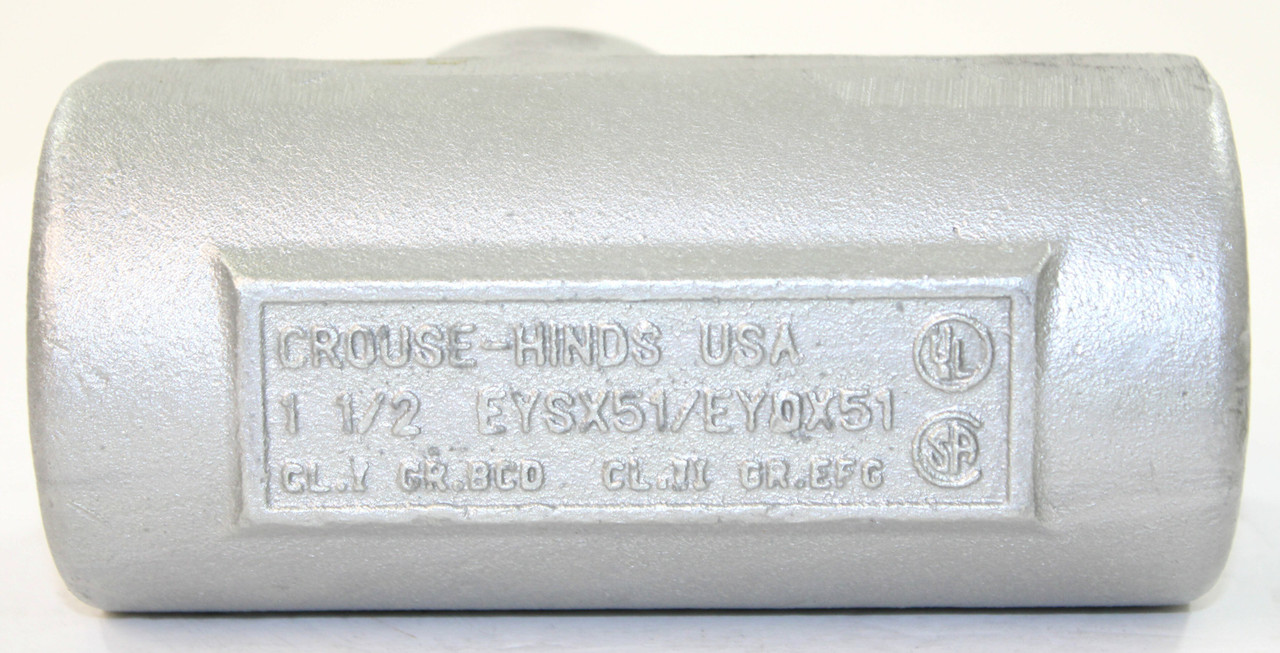 Eaton Crouse Hinds EYSX51 Expanded Fill Sealing Fitting 1-1/2 In Vertical or Horizontal Female