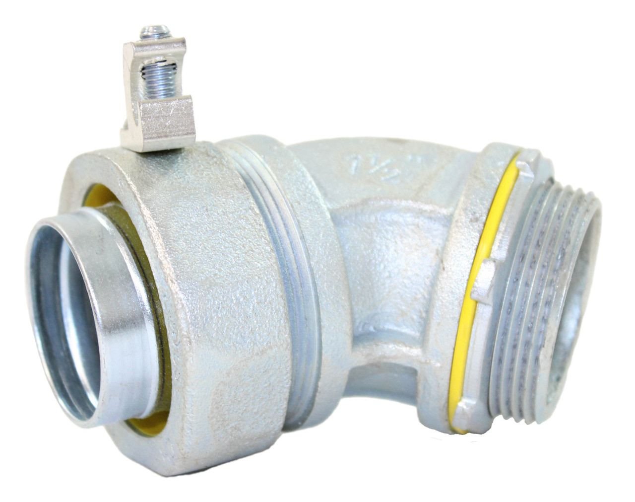 Eaton LT15045G Connector 1-1/2 Inch Lighttight with Aluminum Ground Lug