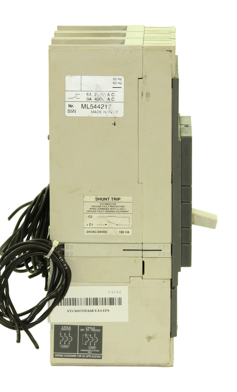 ABB S5N300TDDAS8 Breaker 300A 600V 3P 22kA