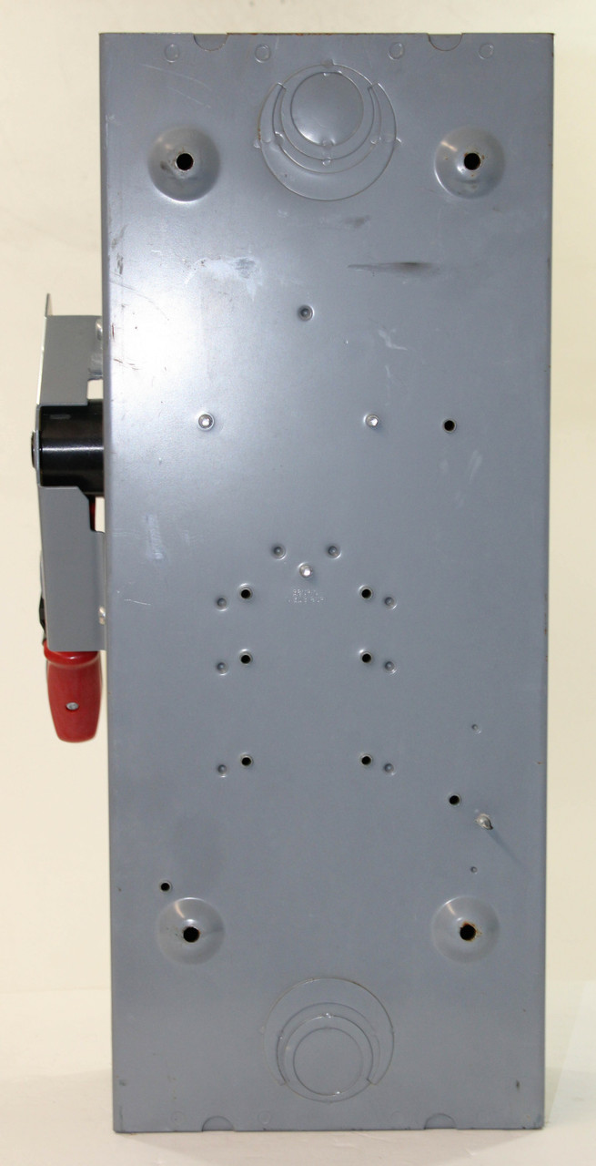 Square D HU363 Non-Fusible Disconnect | 100A | 600V | 3-Pole | NEMA 1 Indoor | Heavy Duty