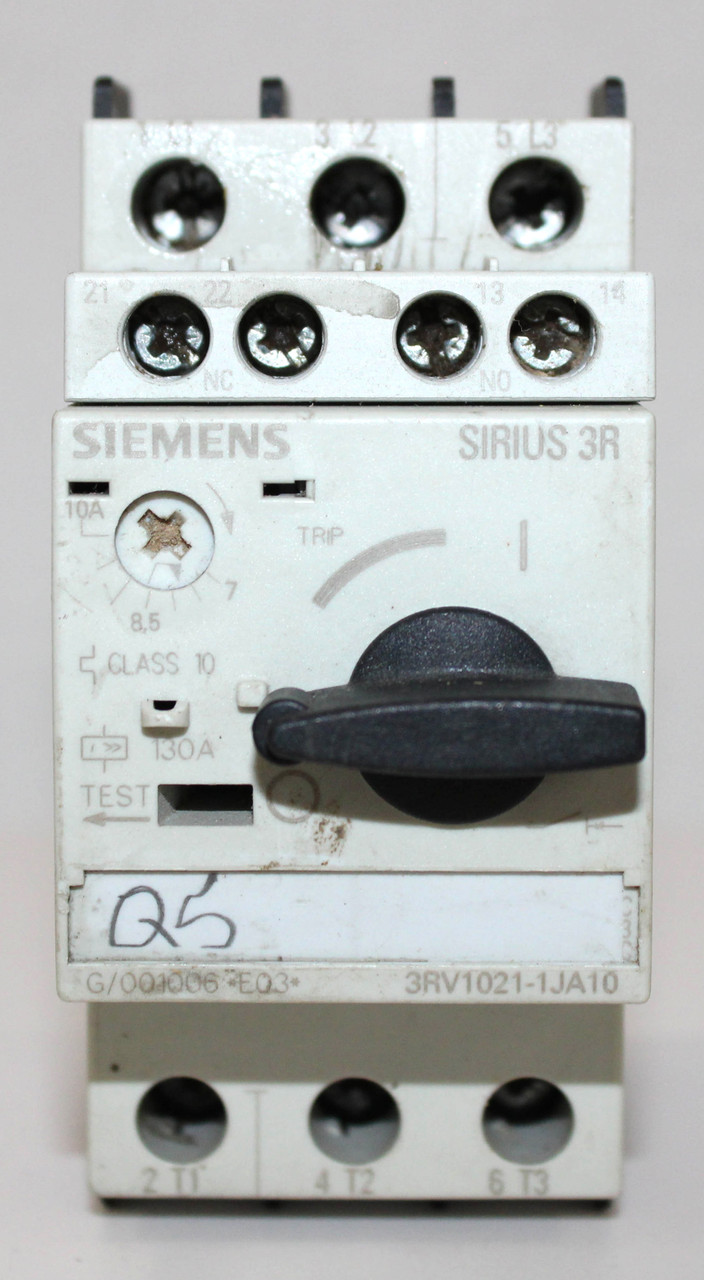 Siemens 3RV1021-1JA10 Breaker 10A 400V 3P