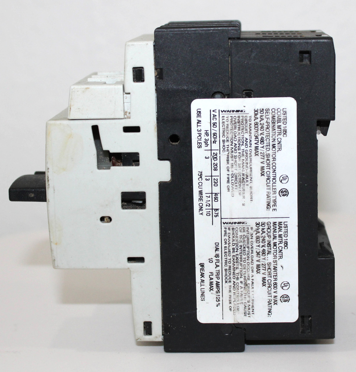 Siemens 3RV1021-1JA10 Breaker 10A 400V 3P