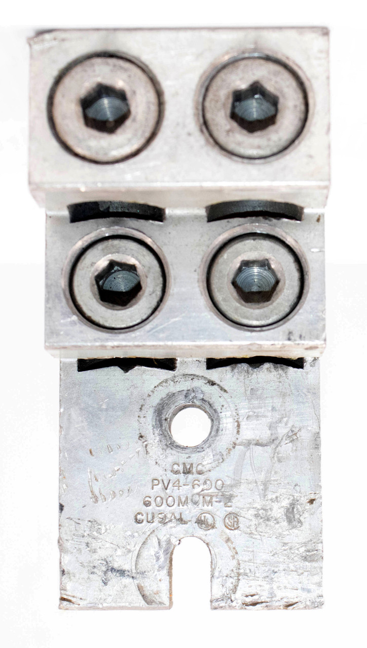 CMC PV4-600 Panelboard Solderless Lug 4 Port 600MCM-2 Type PV