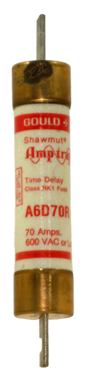 Gould Shawmut A6D70R Fuse 70A 600V Class RK1 Time Delay