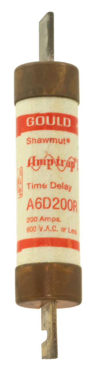 Gould Shawmut A6D200R Fuse 200A 600V Class RK1 Time Delay