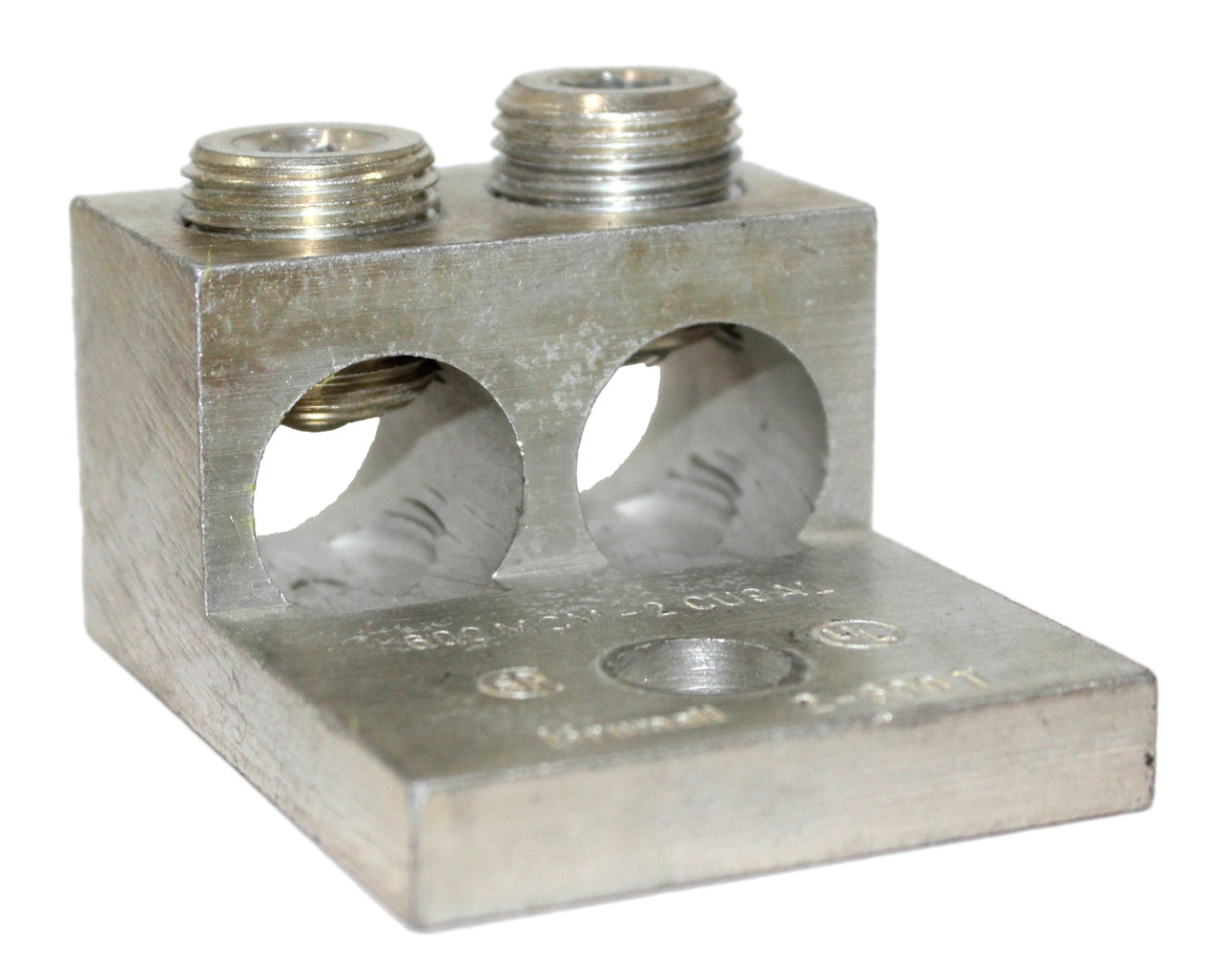 Brumall 2-600T Aluminum Mechanical lug 600MCM-2 2 Ports 1-Hole