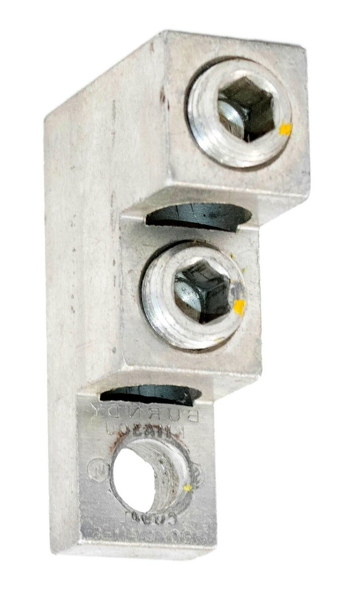 Burndy K11A30U Dual-Rated Aluminum/Copper Mechanical Lug – 6 AWG to 300 kcmil