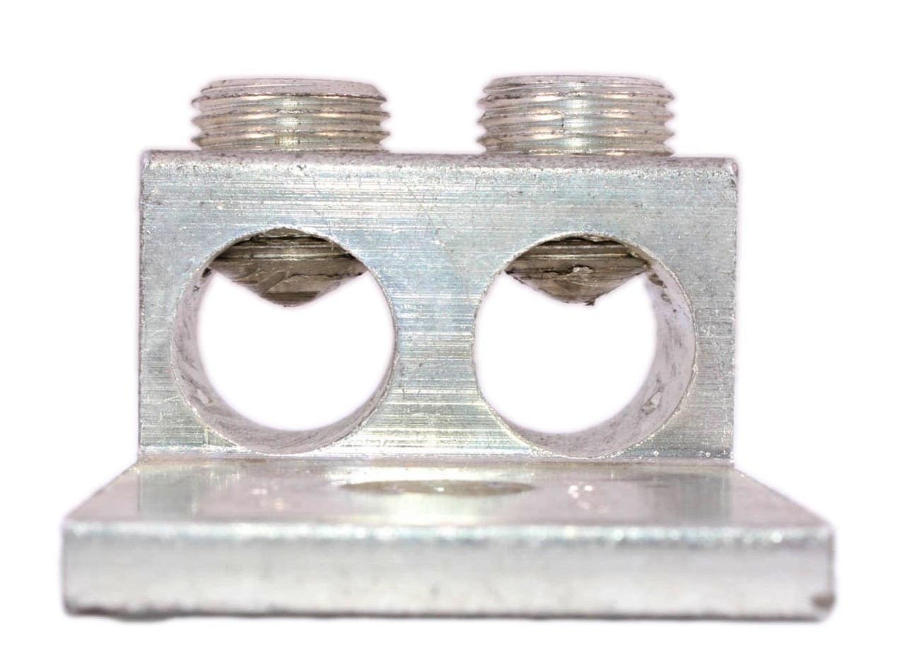 Blackburn ADR35-21 Mechanical Lug 2 Conductor 1 Hole Mount 1/2 Inch Bolt Hole Tin Plated