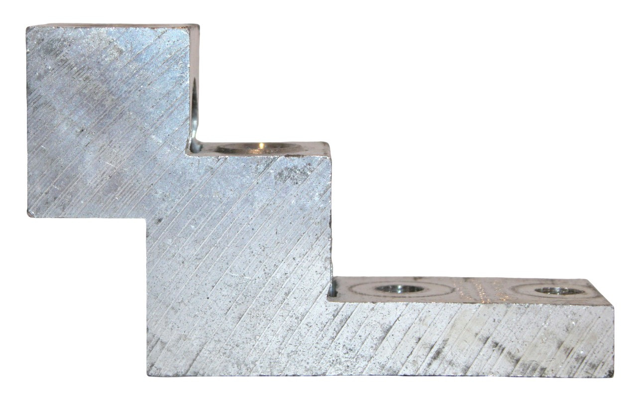 Ilsco PB2-600 Dual-Rated Panelboard Lug, 2-Port, 2 AWG–600 kcmil, Aluminum, Tin-Plated