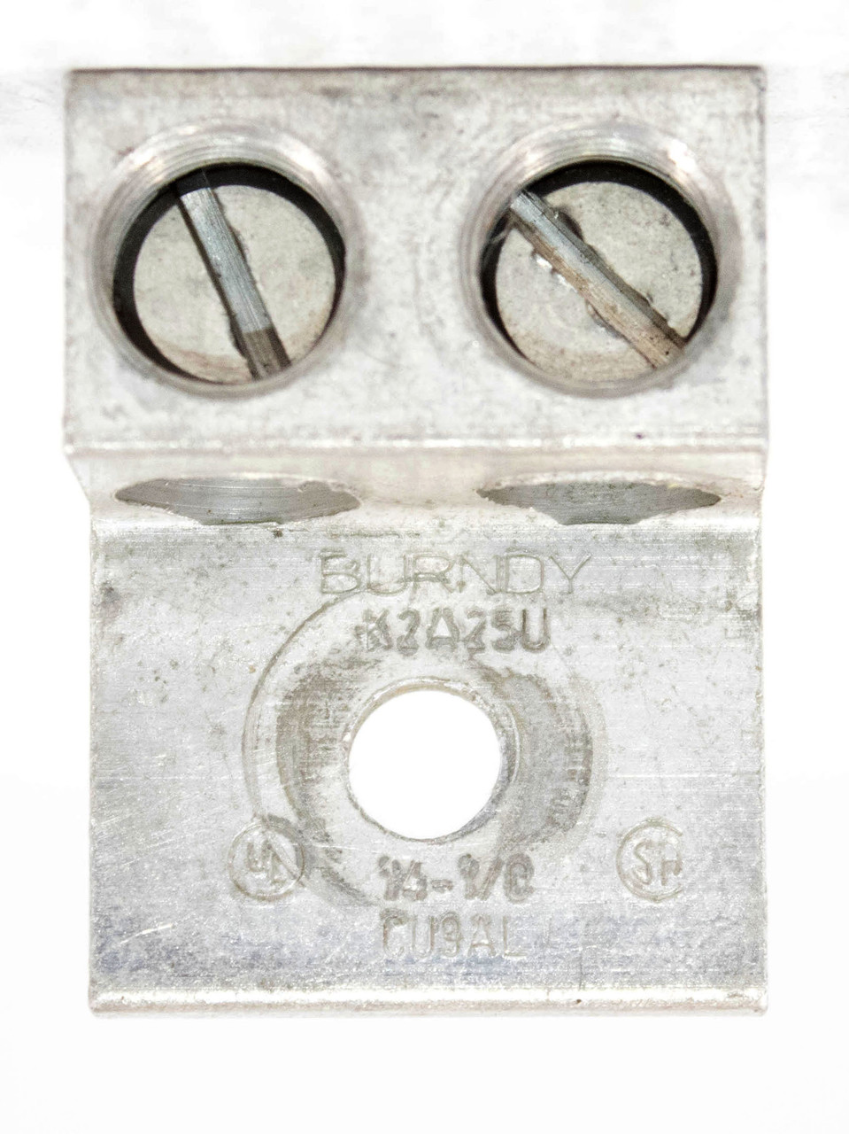 Burndy K2A25U Terminal Lug 1/0-14 2 Conductors 1 Hole