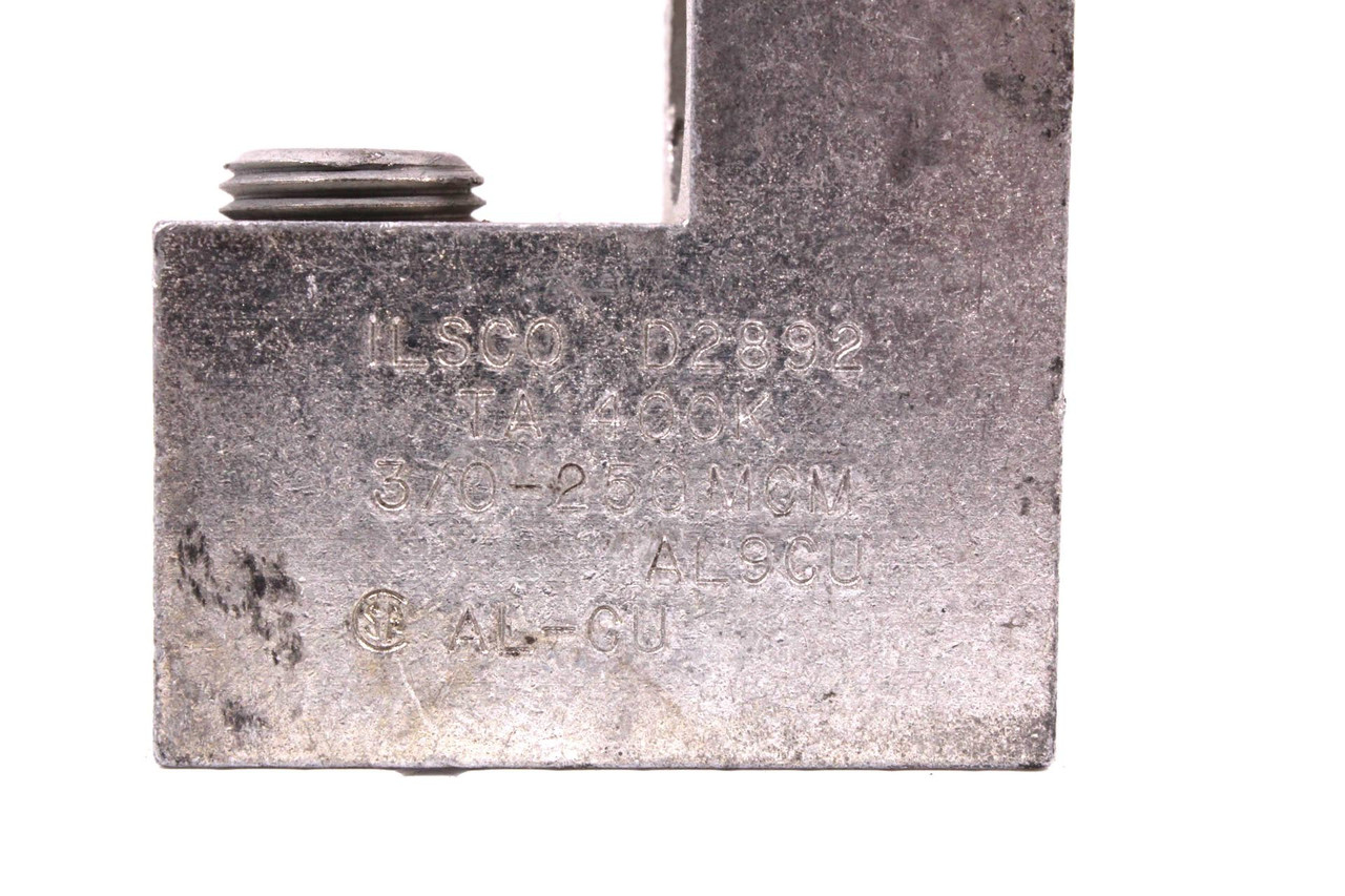 Ilsco D2892 Mechanical Lug 3/0-250MCM Double Barrel 1-Hole TA-400K