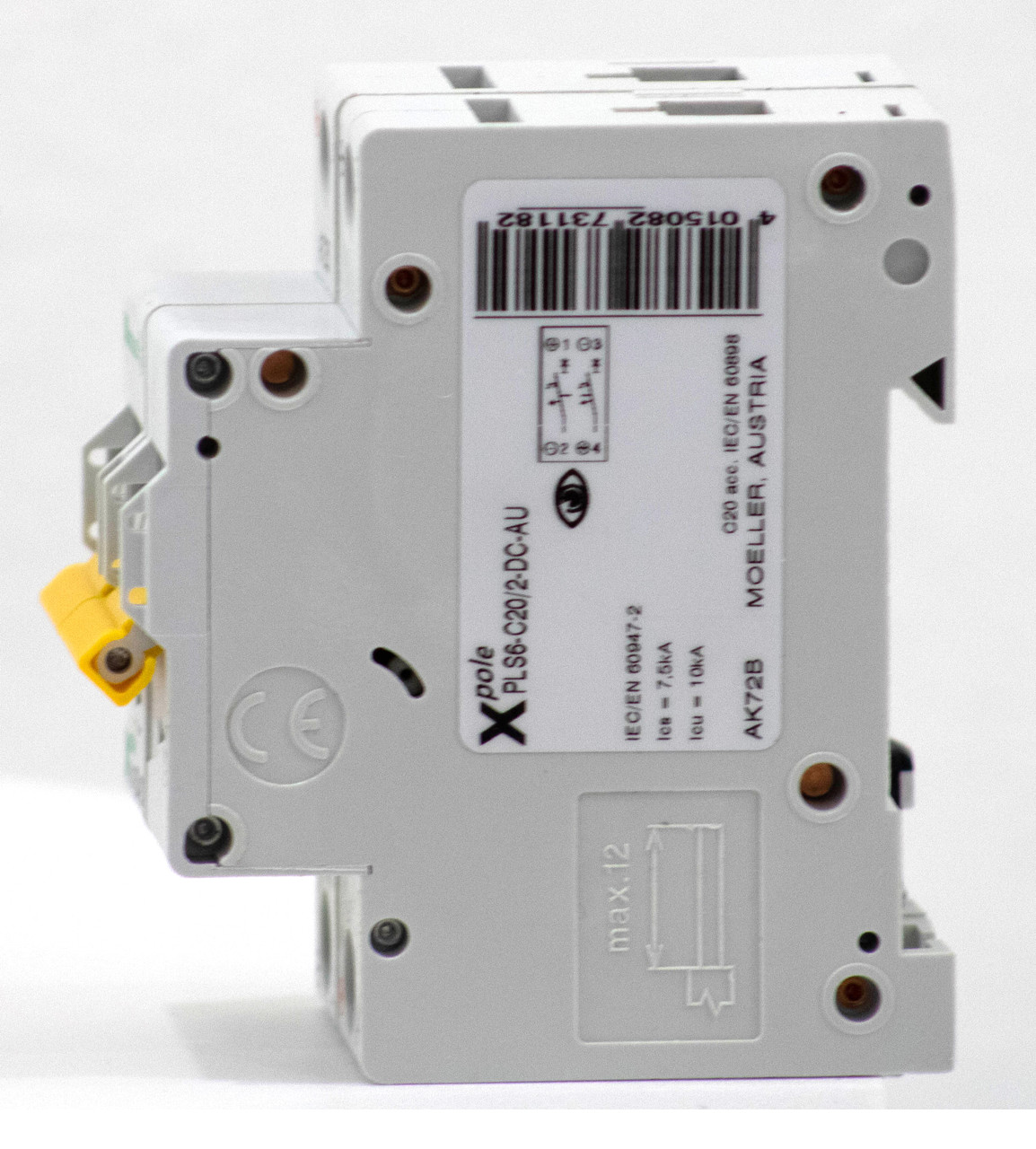 Eaton Moeller Breaker - PLS6-C20/2-DC-AU 240V 2P 20A DC Miniature