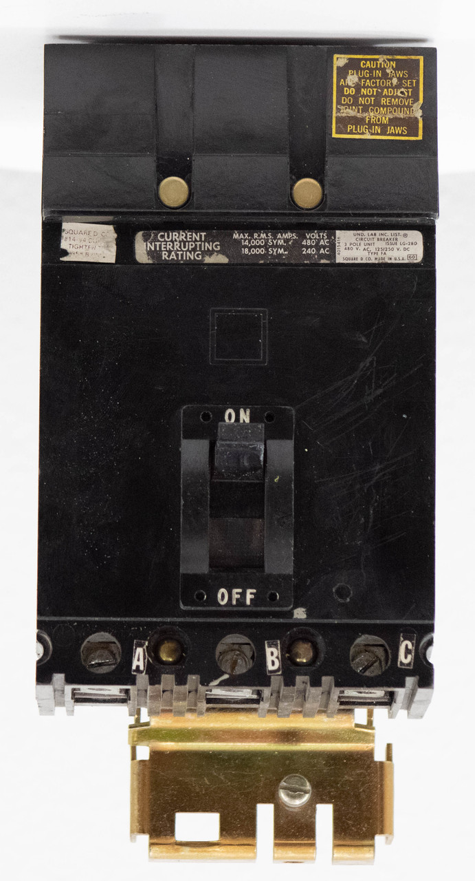 Square D FA34015 Breaker 480V 15A 3P 18KA