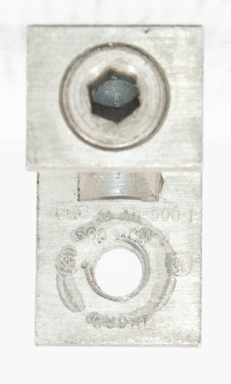CMC AB-500-1 Aluminum Solderless Lug 500 MCM-4 Single Conductor 1-Hole