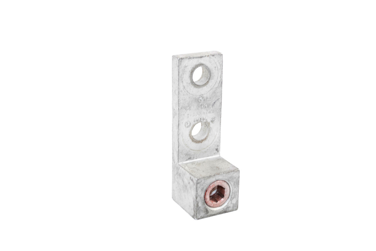 General Electric GE-600-2 Terminal Lug 2-600kcmil Single Barrel 2-Holes Mounting