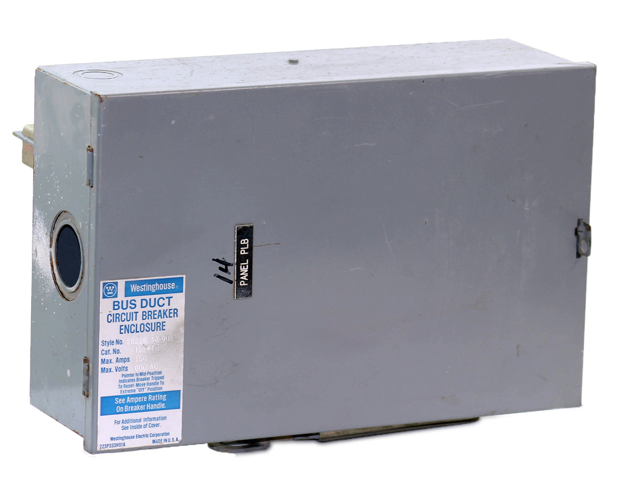 Westinghouse IBP-FB Bus Plug / Plug-In Busway Switch | 150A, 600V, 3-Phase, 3-Wire, Accepts FB Frame Breakers