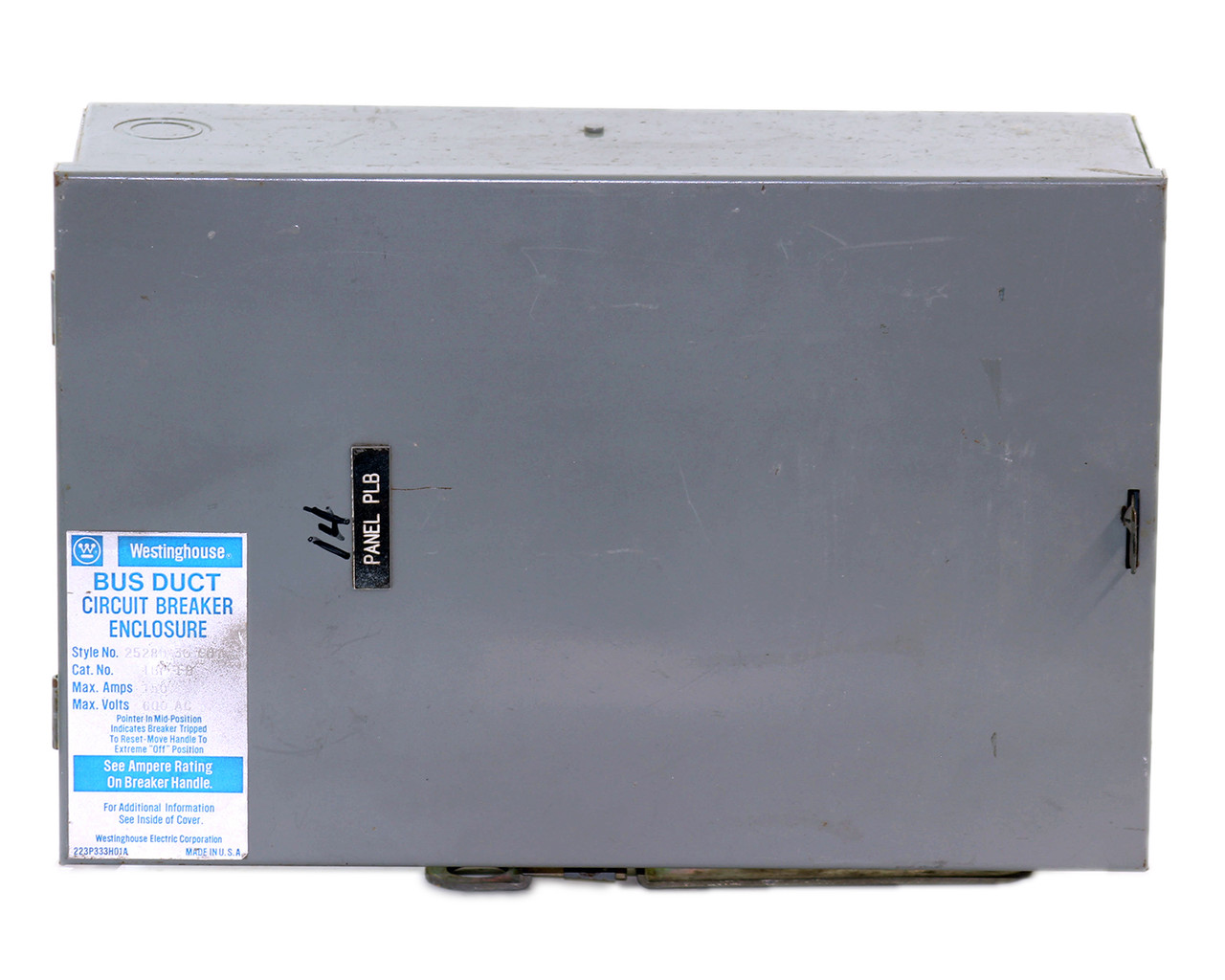 Westinghouse IBP-FB Bus Plug / Plug-In Busway Switch | 150A, 600V, 3-Phase, 3-Wire, Accepts FB Frame Breakers