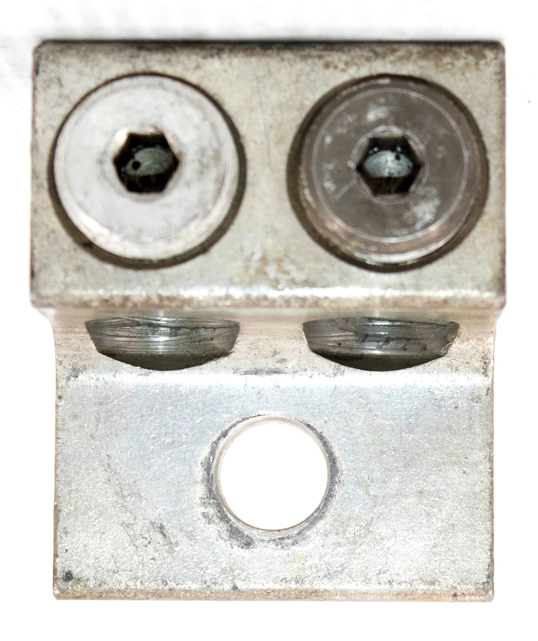 Penn Union L2A-500 Aluminum Solderless Lug 2 Conductor 500 MCM-6 1-Hole Tongue