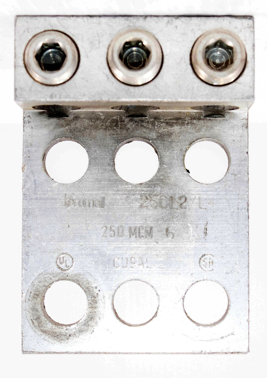 Rumall 3-250L2/L4 Mechanical Lug Panelboard 250 Mcm 6 Hole Mount 3 Conductor