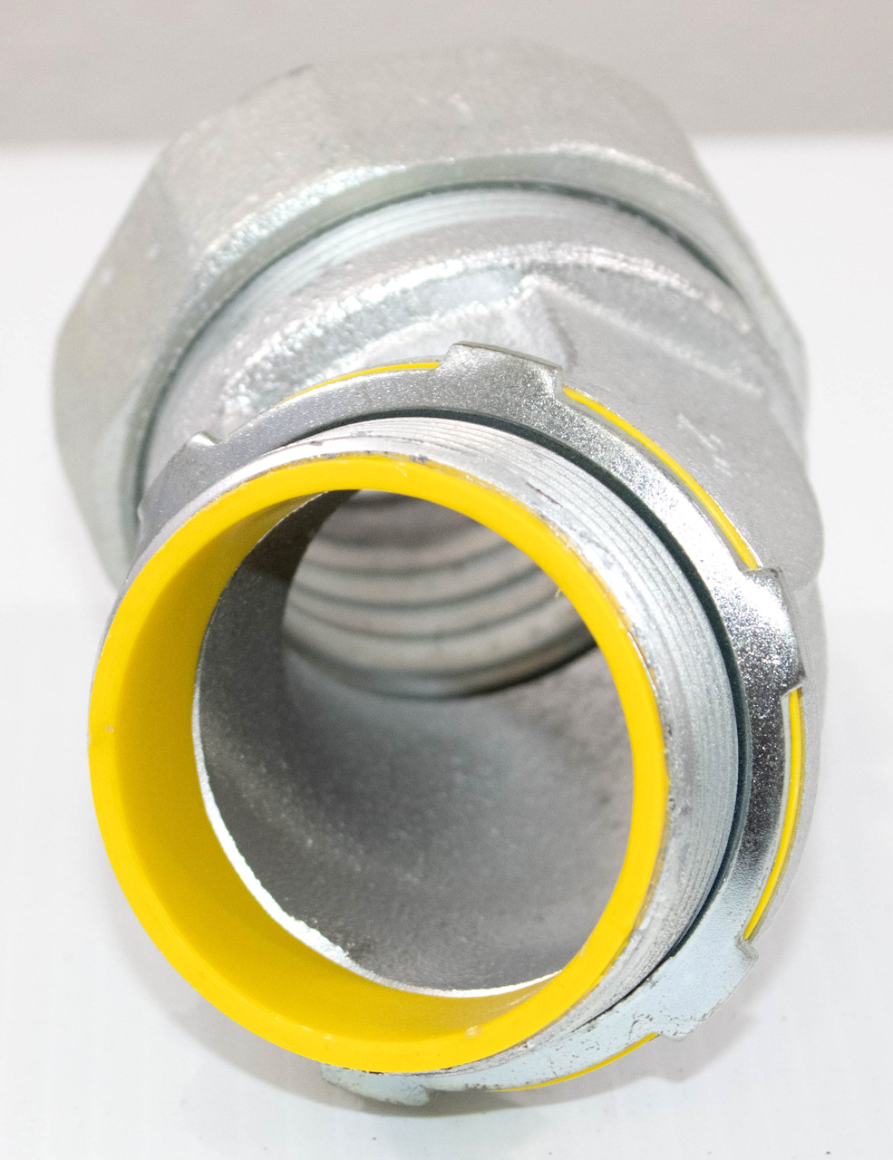 Eaton LTB20045 Liquidtight Connector 2-Inch 45 Degree Angle Male Connector Insulated Throat Malleable Iron