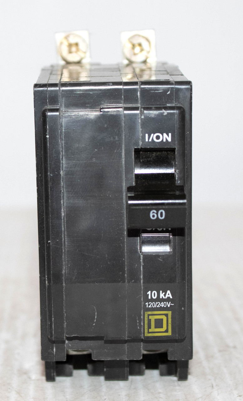 Square D QOB260 Breaker 60A 120/240V 2P 10KA Bolt On