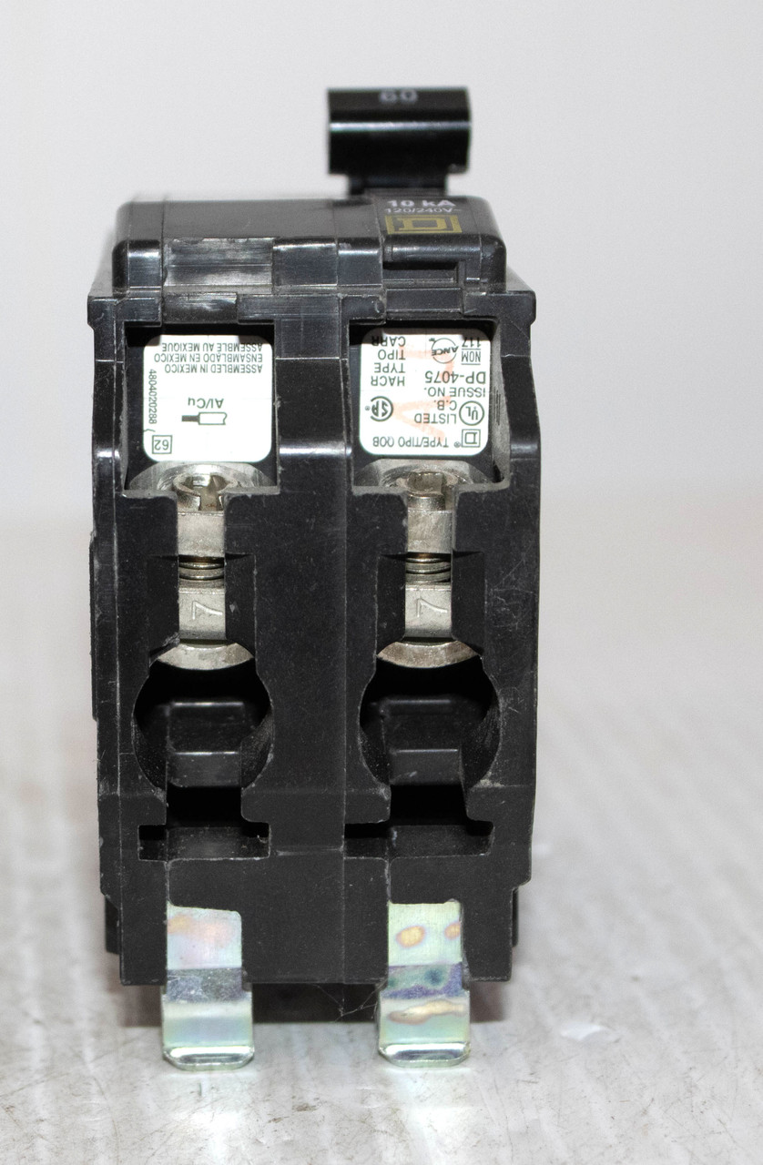 Square D QOB260 Breaker 60A 120/240V 2P 10KA Bolt On