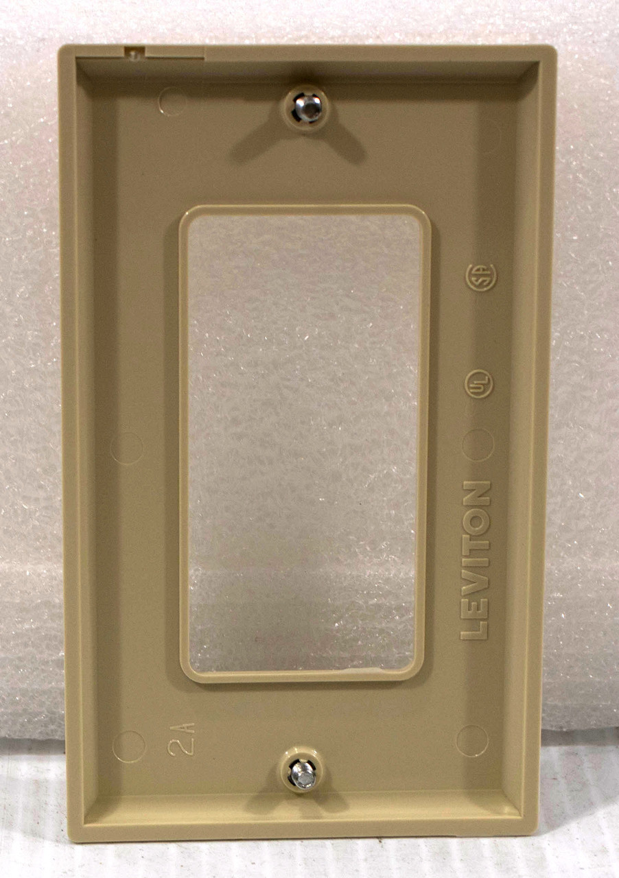 Leviton 123-80401-NI Ivory Standard Thermoplastic Wall Plate 80401-IN