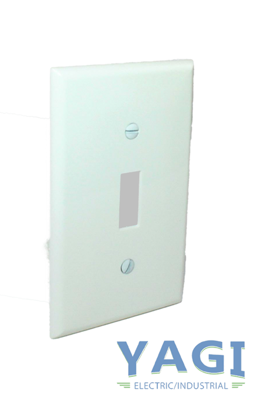 Leviton 122-80701-W 1-Gang Toggle Switch Nylon Cover Wall Plate 80701-W