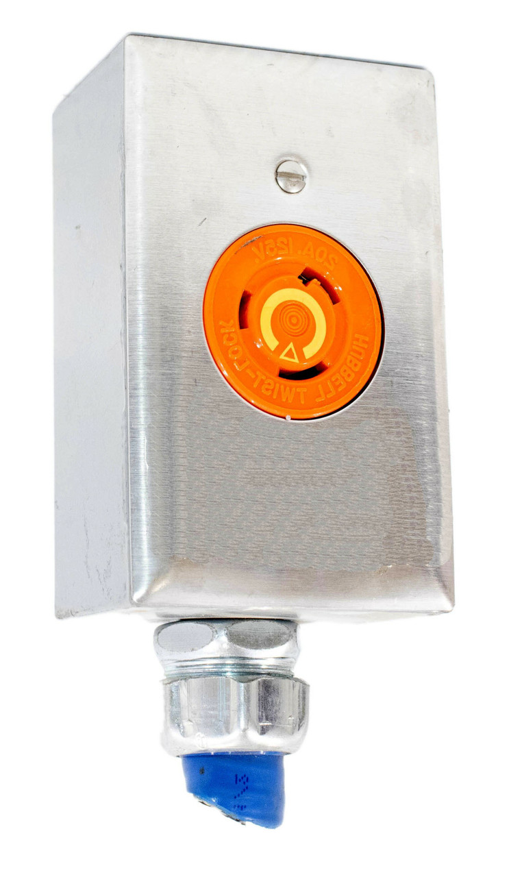 Hubbell IG2310 20A 2P 3W 125V Orange Twist-Lock Receptacle IG2310A