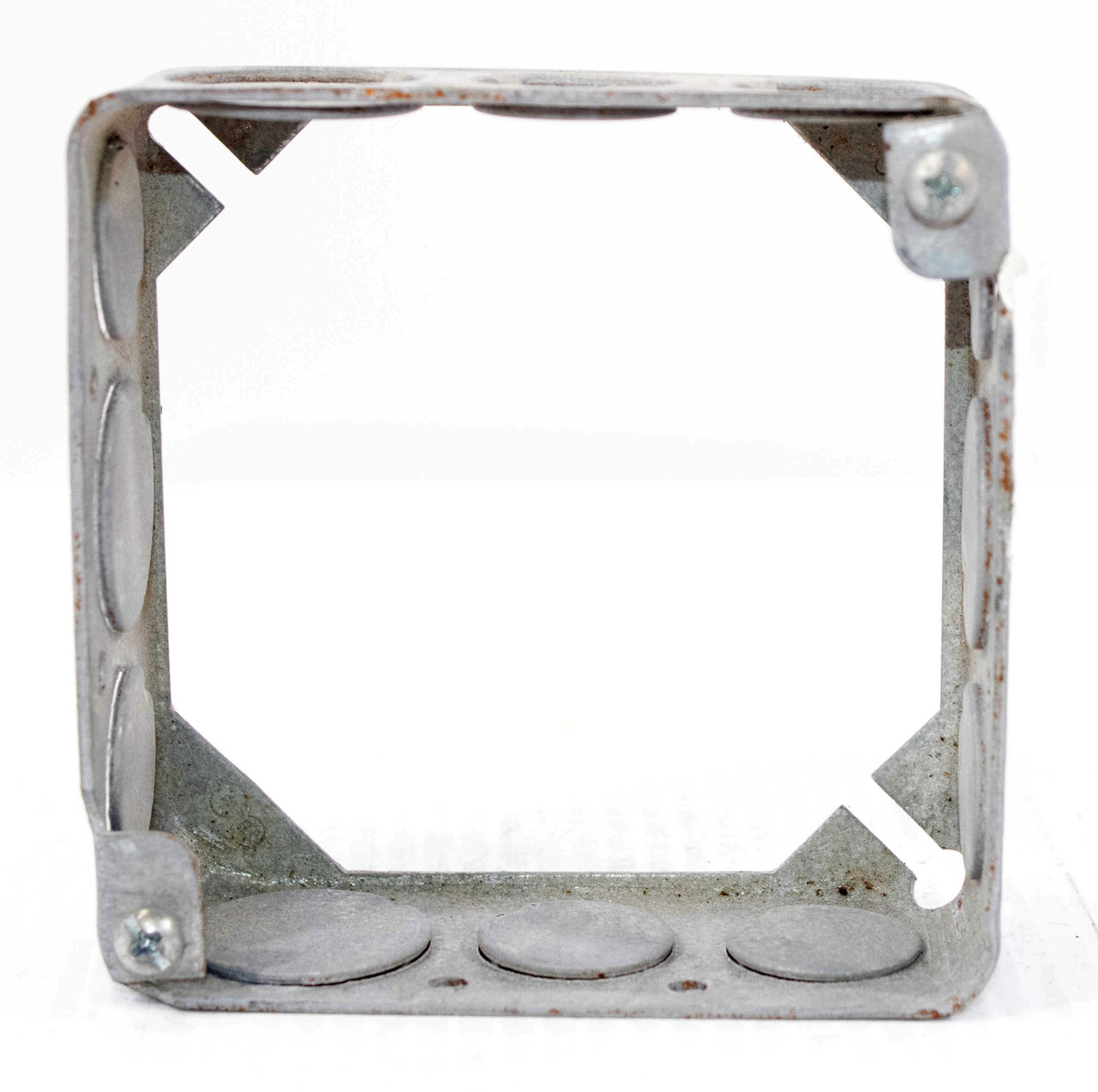 Steel City 53151-1/2-3/4 4 Inch Square Extension Ring 1-1/2 Deep Drawn Metallic