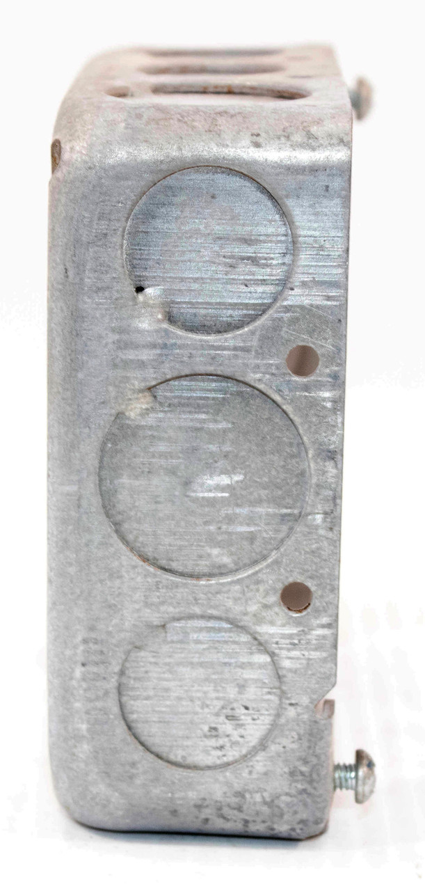 Steel City 53151-1/2-3/4 4 Inch Square Extension Ring 1-1/2 Deep Drawn Metallic