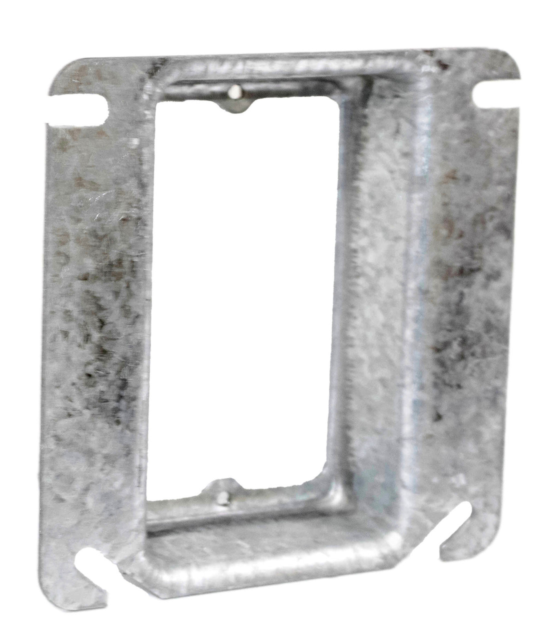 Crouse-Hinds TP488 Square Mud Ring 4 Inch Steel 1 Inch raised 6.8 cu-in Capacity