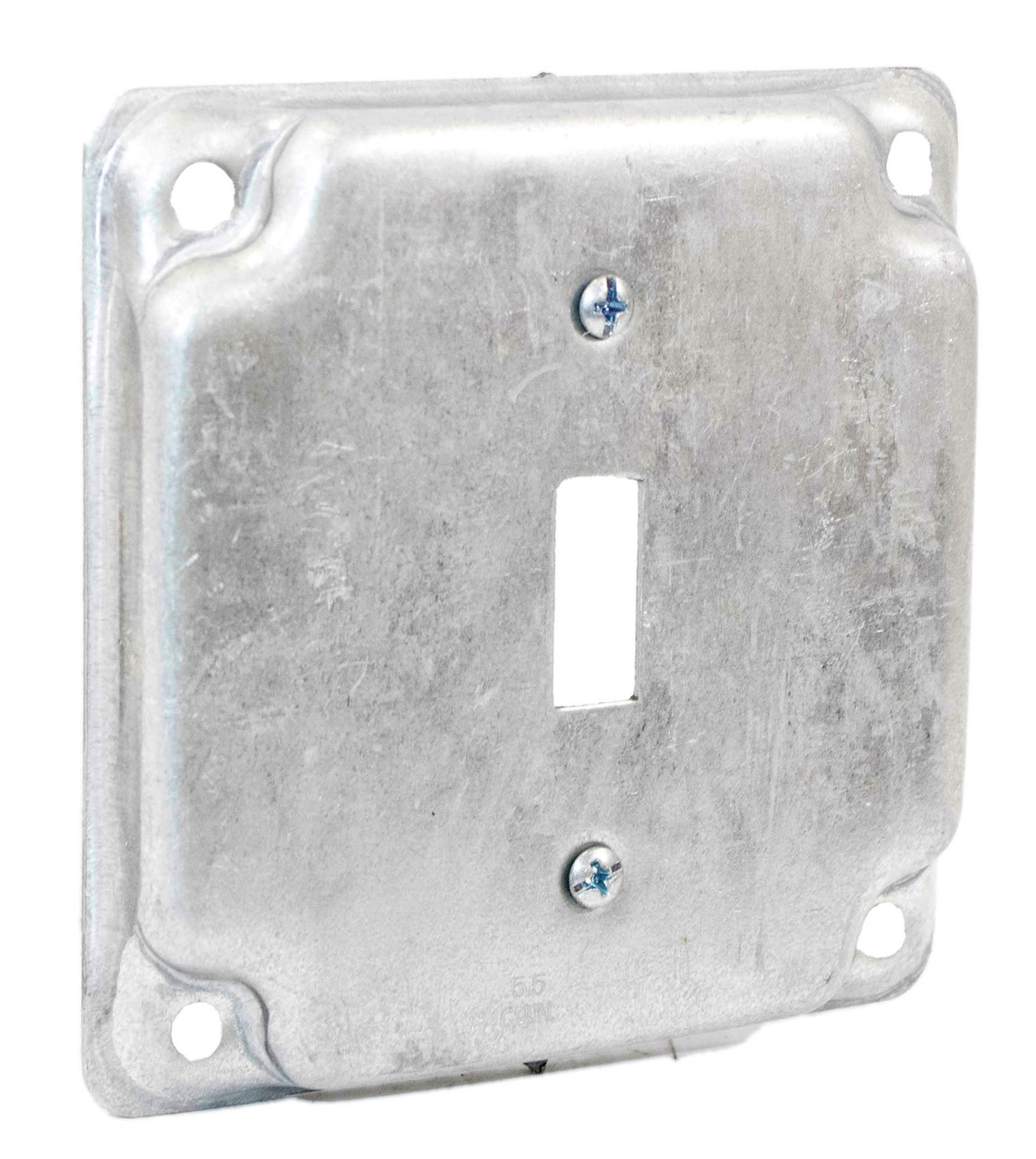 Crouse-Hinds TP512 4 Inch Raised Square Cover Single Toggle Switch