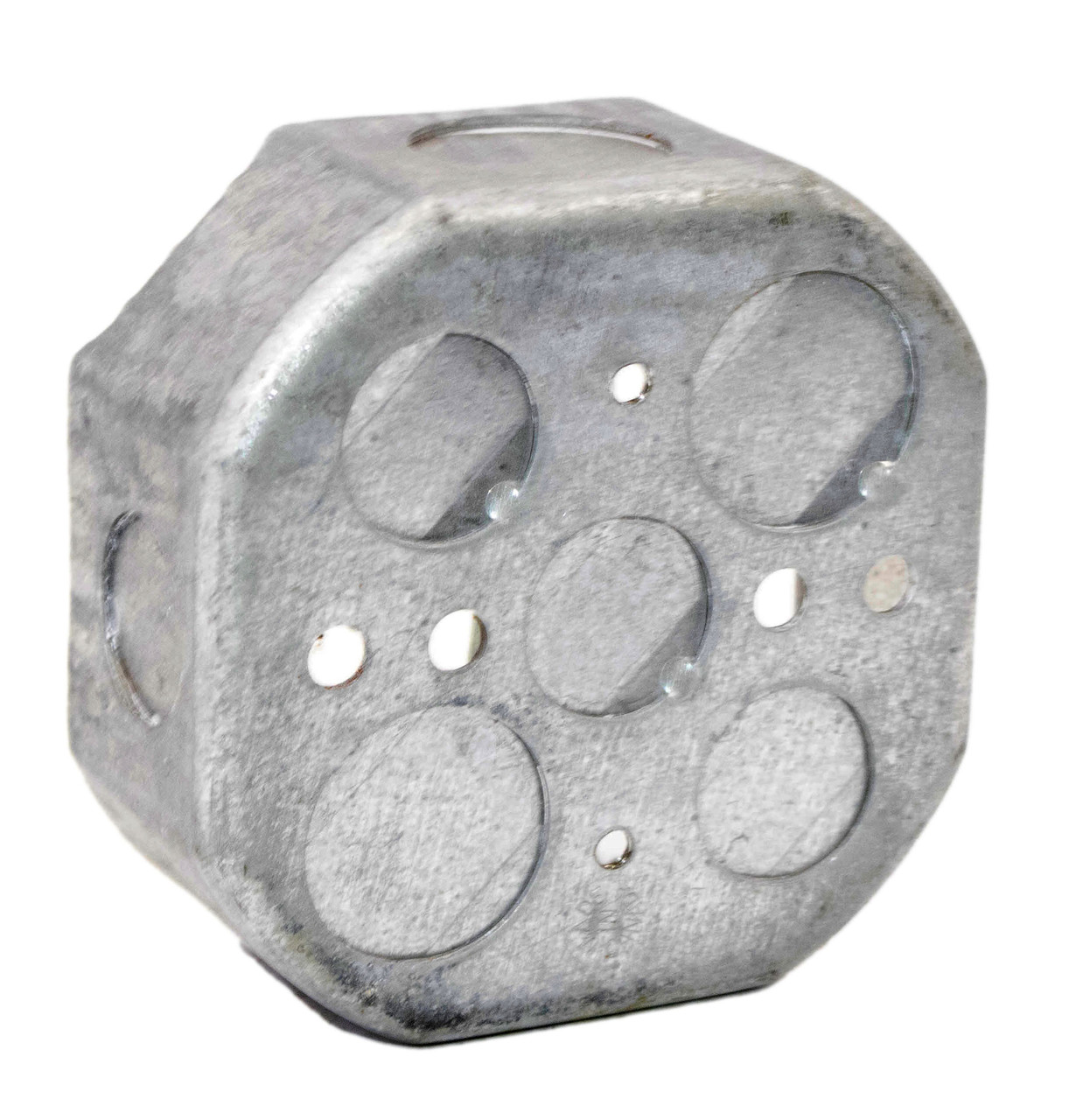 Steel City 54151-1/2-3/4 Octagon Box 1-1/2 Deep Steel 4 Inch