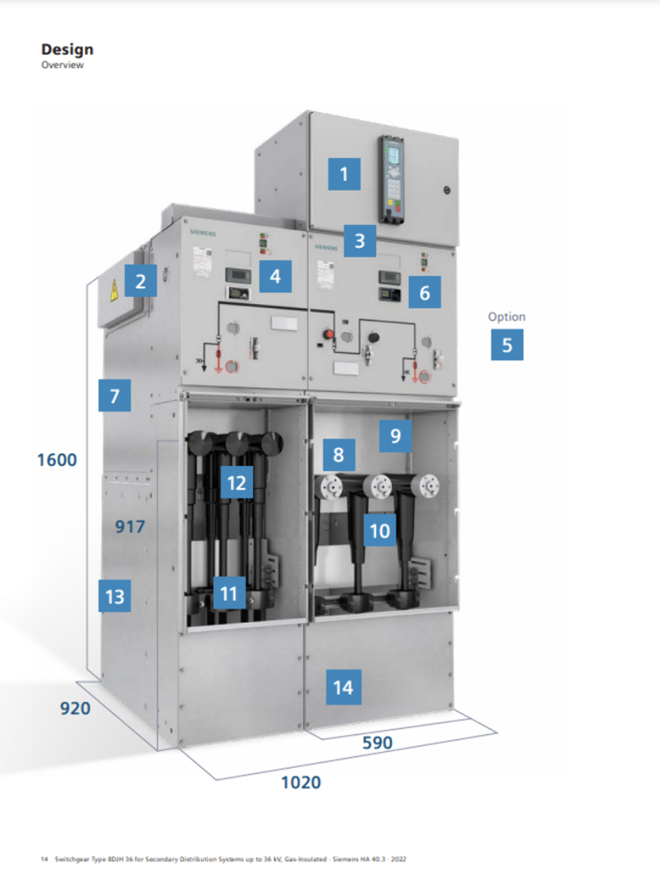 Siemens 8DJH 36 MEDIUM-VOLTAGE SWITCHGEAR Gas Insulated for Secondary Distribution Systems up to 36 kV