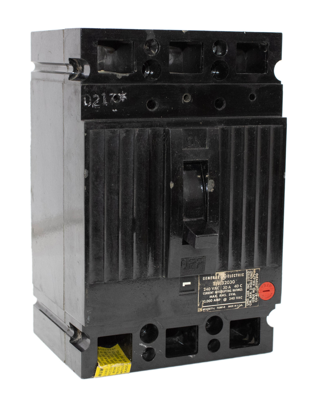 General Electric TEB132030 Breaker 30A 240V 3P 3PH 10KA