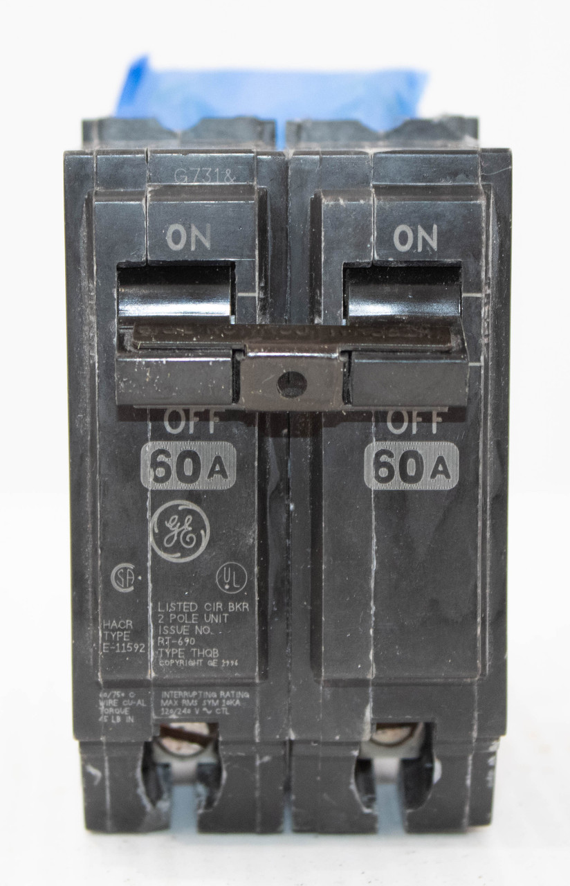 General Electric THQB2160 Breaker 60A 240V 2P 1PH 10KA