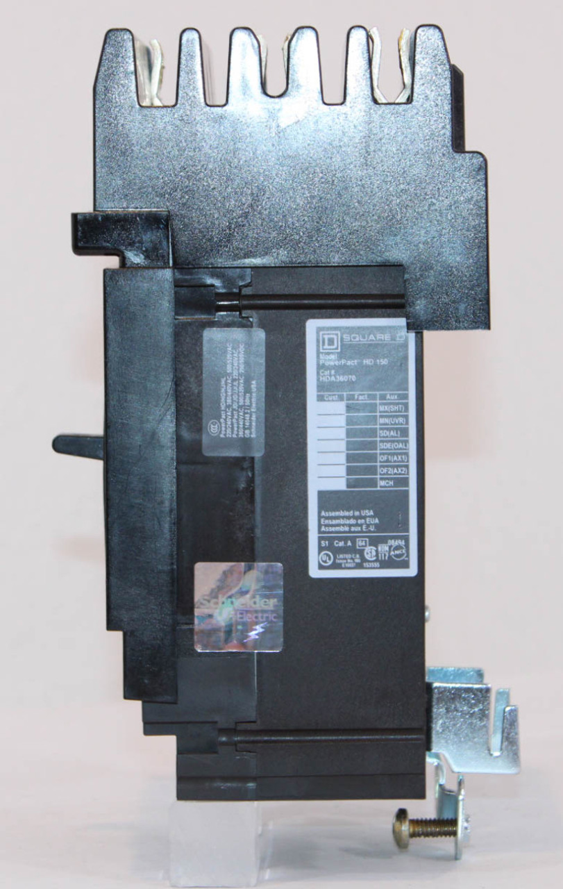 Square D HDA36070 Breaker 70A 600V 3P 3PH 14KA PowerPact ..