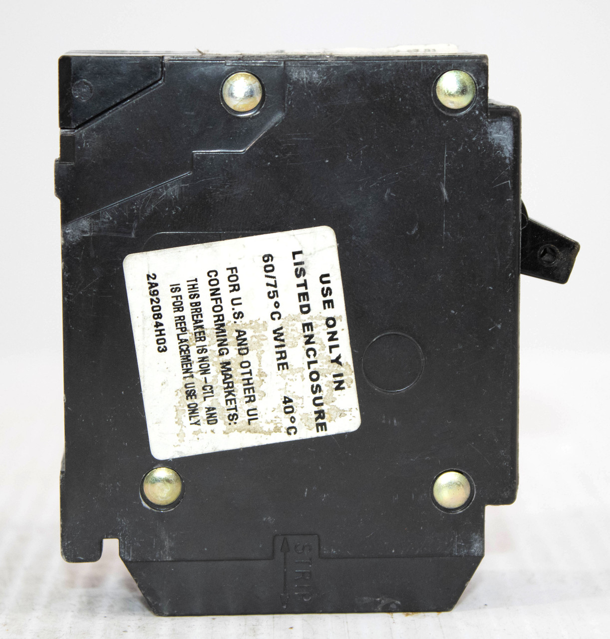Cutler Hammer BR1515 Plug-On Breaker 15-15A 120/240V Single Pole 10KA Type BR