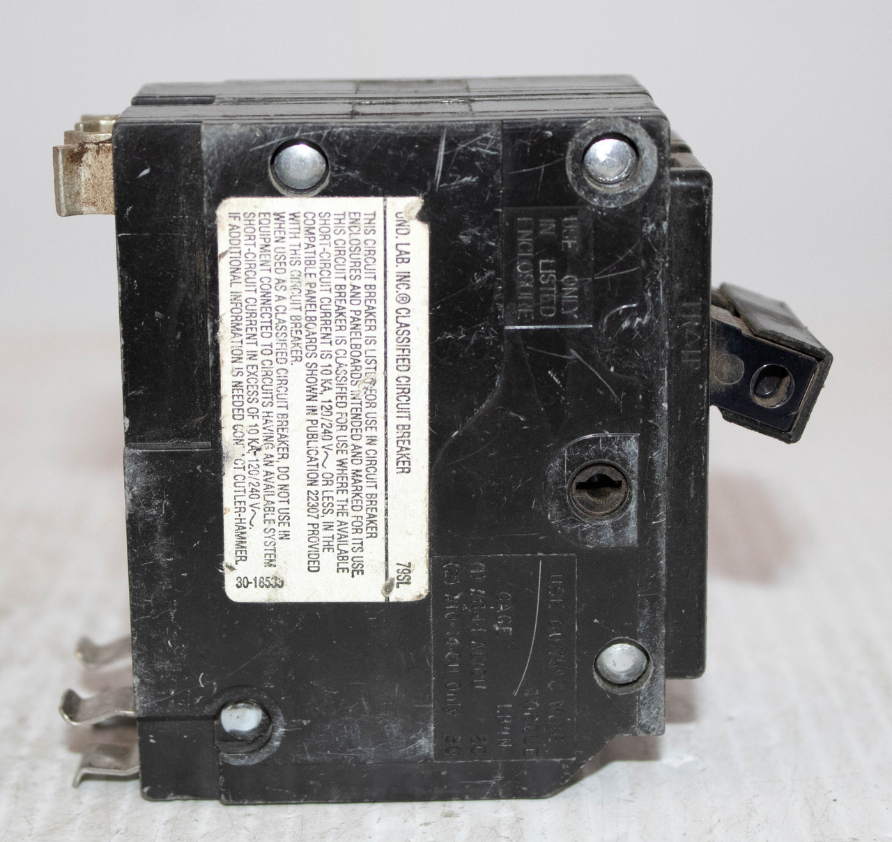 Eaton CHQ230 Breaker 30A 240V 2P 10KA Classified